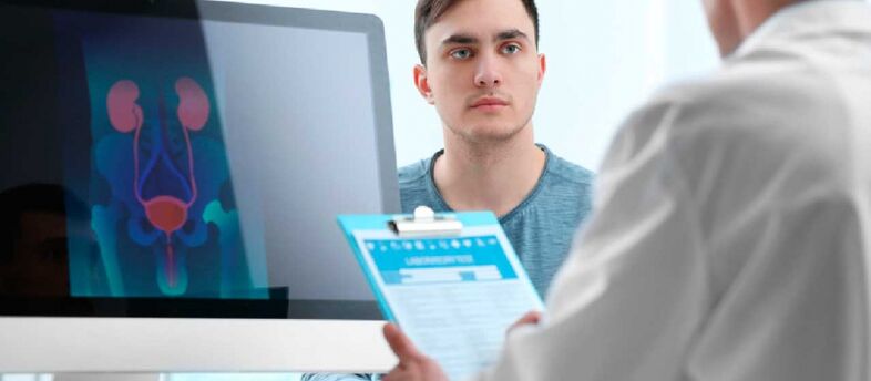O exame por um médico ajudará a identificar as causas da prostatite